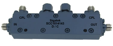 SCC1014143 Dual Directional Coupler 10 dB 4.0-8.0 Ghz