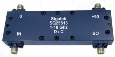 SQ25513 Hybrid Couplers 90 degree 1.0-18.0 Ghz