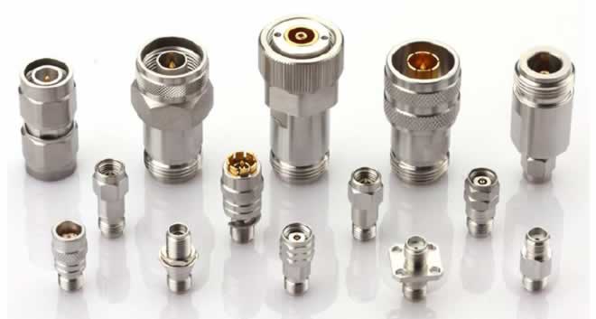 RF coaxial adapters up to 65 Ghz SMA, 2.92mm, 2.4mm, 1.85mm, N, TNC,APC-7