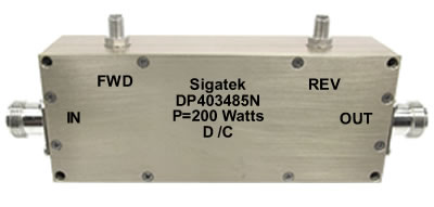 DP403485N Dual Coupler 40 db Power 200 Watt 0.1-250 Mhz