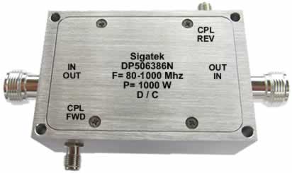 DP506386N Dual Coupler 50 db Power 1000 Watt 80-1000 Mhz