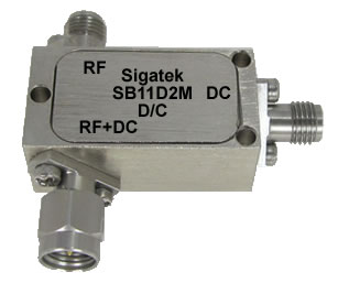 Microwave Broadband Bias Tee, 30 Khz-80 Ghz, SMA, In Stock Outline-A5