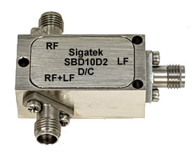 SBD10D2 Diplexer Bias Tee RF 0.3-18 Ghz LF DC-20 Mhz