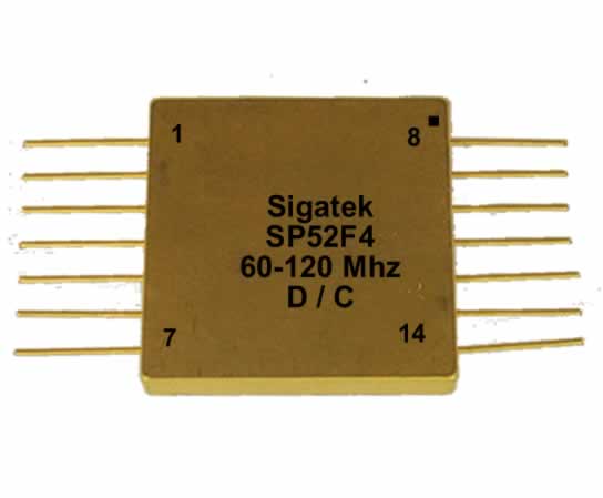 SF52F4 Flatpack analog phase shifter 180 degree 60-120 Mhz