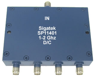 SP11401 Power Divider 4 way 1.0-2.0 Ghz