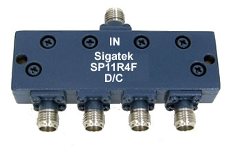 SP11R4F Resistive power divider 4-way DC-27 Ghz