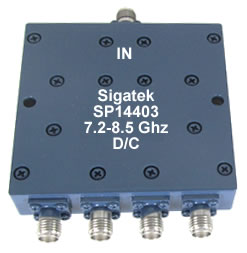 SP14403 Power Divider 4 way 7.2-8.5 Ghz