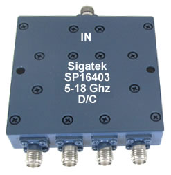 SP16403 Power Divider 4 way 5.0-18.0 Ghz