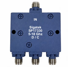 (image for) SP17330 Power Divider 3 way 5-18 Ghz In Line Outputs