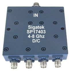 (image for) SP17403 Power Divider 4 way 4.0-8.0 Ghz