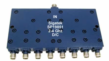SP19851 Power Divider 8 way 2.0-4.0 Ghz