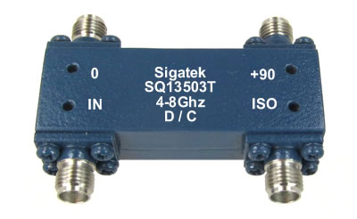 SQ13503T Hybrid 3 dB 90 degree 4.0-8.0 Ghz